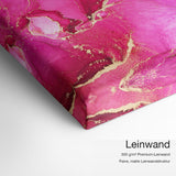 Pinky – Leinwand-Qualitätsdetail mit 300 g/m² Premium-Leinwand und feiner matter Leinwandstruktur