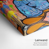 Popeye 2 – Leinwand-Qualitätsdetail mit 300 g/m² Premium-Leinwand und feiner matter Leinwandstruktur