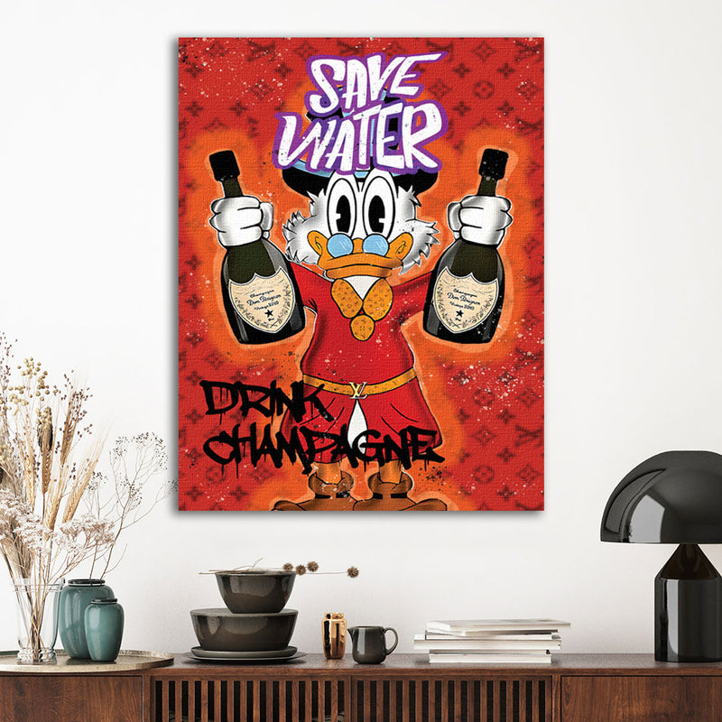 Save Water Drink Champagner