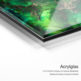 Snake – Acrylglas-Qualitätsdetail mit 6 mm Premium-Aufbau, massiver Metallplatte und intensiver Farbtiefe