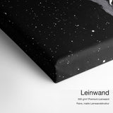 Space Shuttle – Leinwand-Qualitätsdetail mit 300 g/m² Premium-Leinwand und feiner matter Leinwandstruktur
