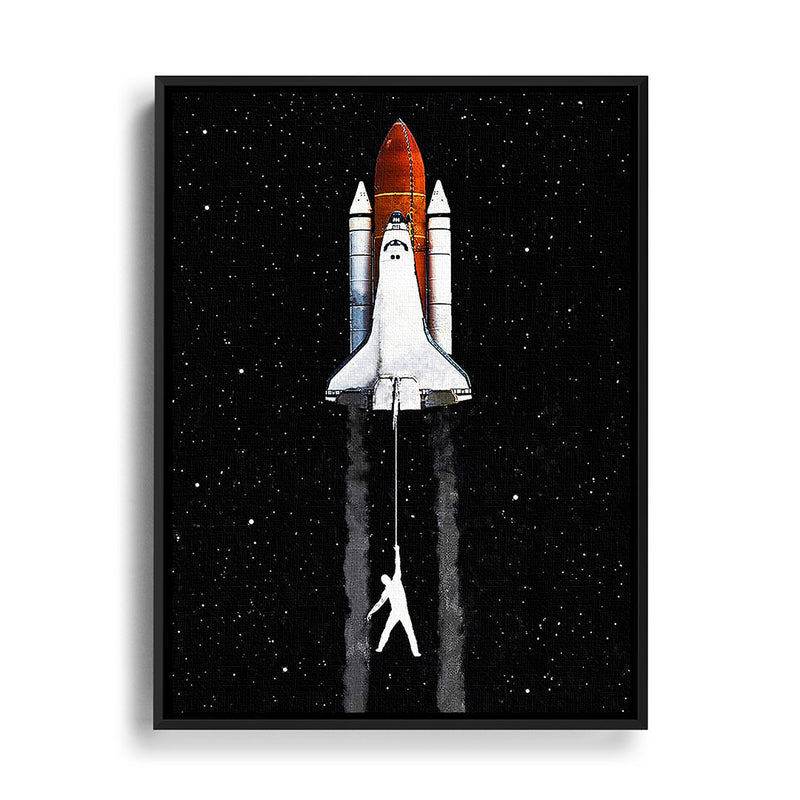 Space Shuttle Mission auf Leinwand