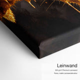 Stay Focused – Leinwand-Qualitätsdetail mit 300 g/m² Premium-Leinwand und feiner matter Leinwandstruktur