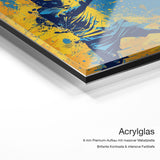 Tennis Player – Acrylglas-Qualitätsdetail mit 6 mm Premium-Aufbau, massiver Metallplatte und intensiver Farbtiefe