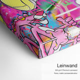 The World is Yours – Leinwand-Qualitätsdetail mit 300 g/m² Premium-Leinwand und feiner matter Leinwandstruktur