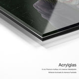 Joker on You – Acrylglas Qualitätsdetail mit 6 mm Premium-Aufbau, massiver Metallplatte und intensiver Farbtiefe