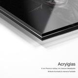 Joker Why so Serious? – Acrylglas Qualitätsdetail mit 6 mm Premium-Aufbau, massiver Metallplatte und intensiver Farbtiefe