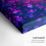 Neon Heart – Leinwand-Qualitätsdetail mit 300 g/m² Premium-Leinwand und feiner matter Leinwandstruktur