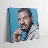 Portrait von US Rapper Drake im PopArt style 