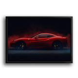 Roter Ferrari Seitenansicht