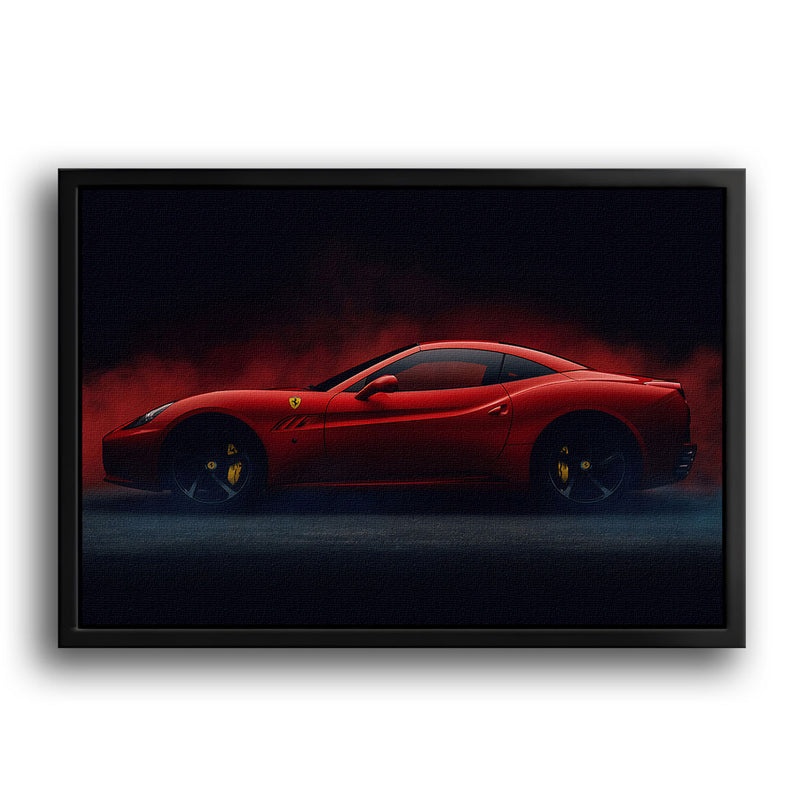Roter Ferrari Seitenansicht